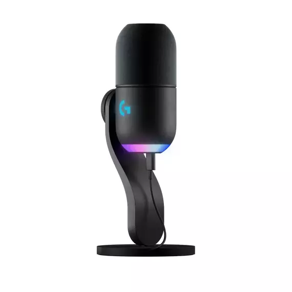 Microfon Gaming Logitech Yeti GX, Cu fir, Negru