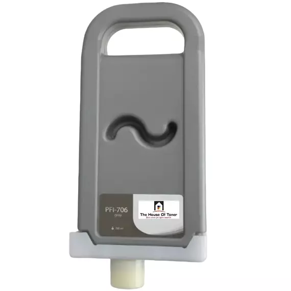 Cartuș de cerneală Canon PFI-706GY, Grey, 700ml, Gri