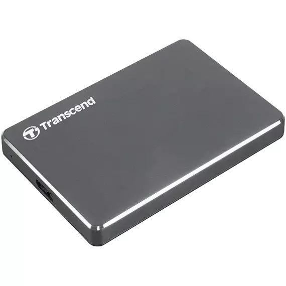 HDD portabil extern Transcend StoreJet 25C3, 2 TB, Grey (TS2TSJ25C3N)