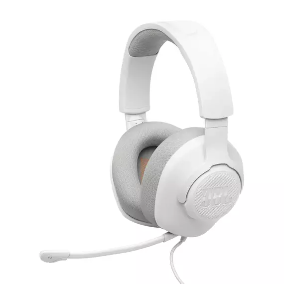 Căști gaming JBL Quantum 100M2, Cu fir, Alb