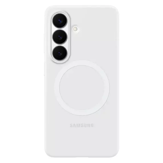 Husă Samsung Silicone Magnet Case pentru Galaxy S26, Alb