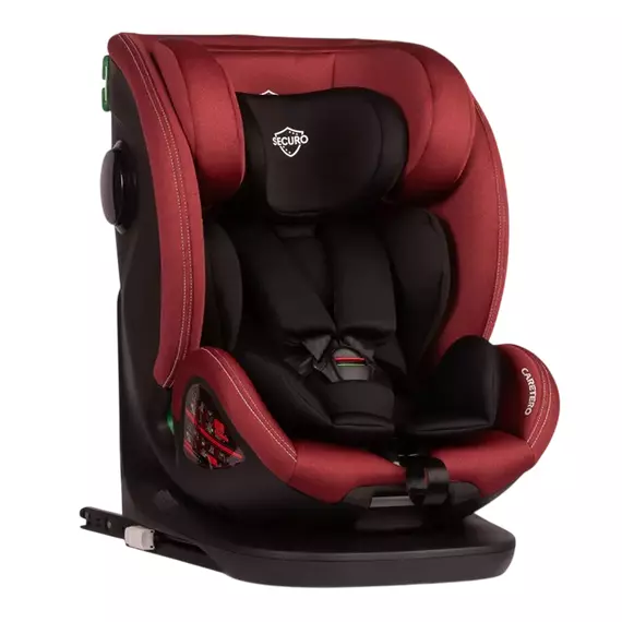 Scaun auto Caretero Securo, Grupa 0+/1/2/3 (0-36 kg), Bordo