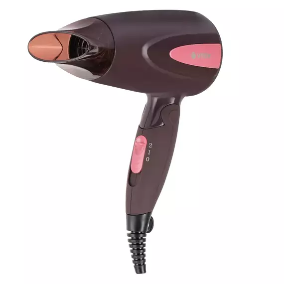 Uscător de păr compact VITEK VT-2261, 1300 W, Bordo