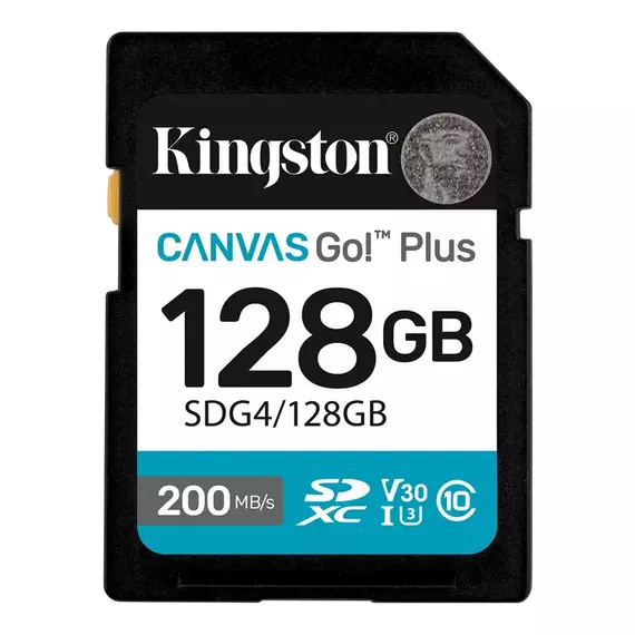 Card de Memorie Kingston Canvas Go! Plus, 128GB (SDG4/128GB)