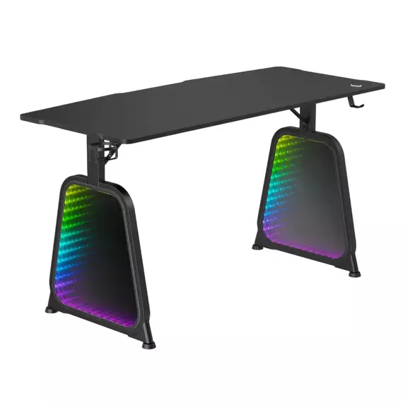 Birou Gaming Lumi GMD12E-2D, Negru