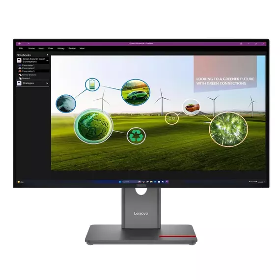 27" Monitor Lenovo P27q-40, IPS 2560x1440 WQHD, Eclipse Black