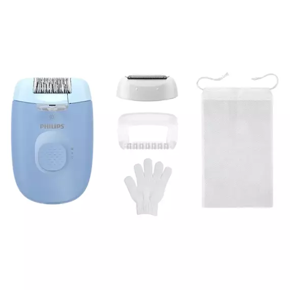 Epilator Philips BRE247/00, Albastru