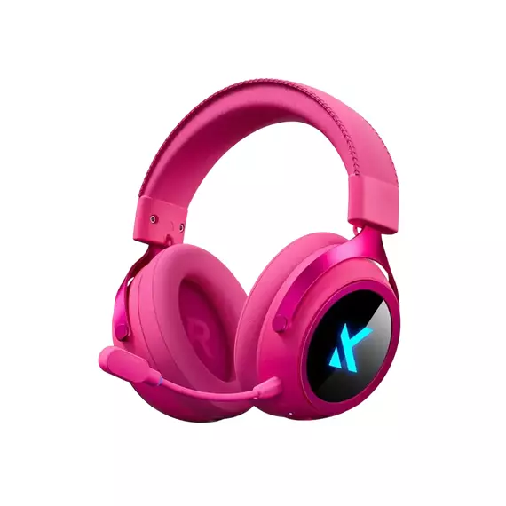 Căști gaming MCHOSE X9, Fără fir/Cu fir, Rose Red