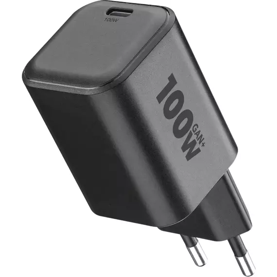 Wall Charger GAN Cellularline, 1 Port PD USB-C, 100W, Black