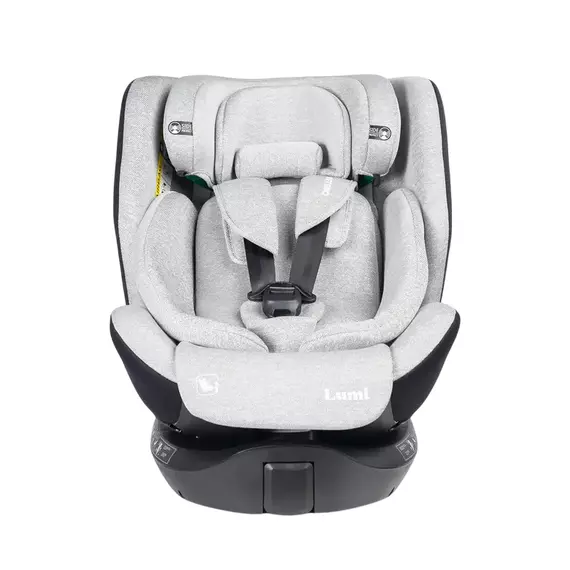 Scaun auto Caretero Lumi i-Size, Grupa 0+/1/2/3 (0-36 kg), Gri deschis