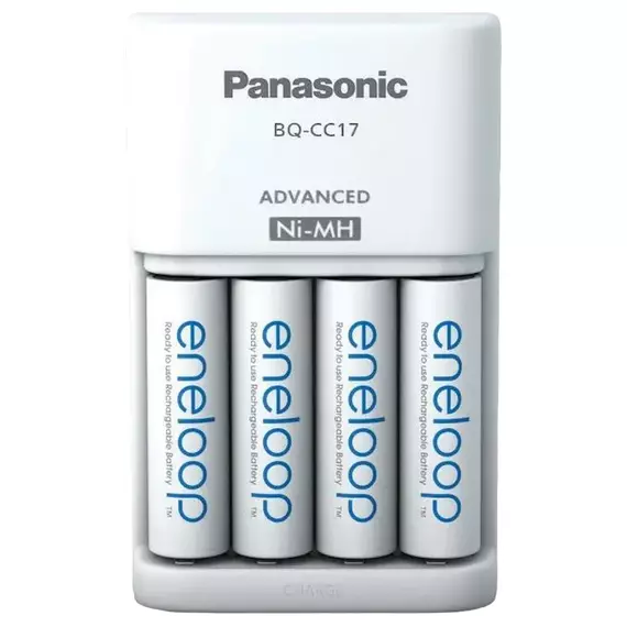 Încărcător Acumulatori Panasonic K-KJ17MCD40E, Alb