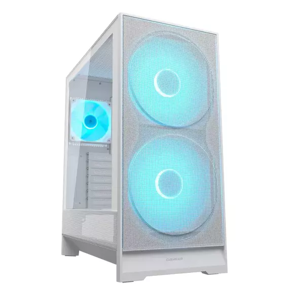 Carcasă PC Cougar Airface 180, Midi-Tower, Fără PSU, Alb