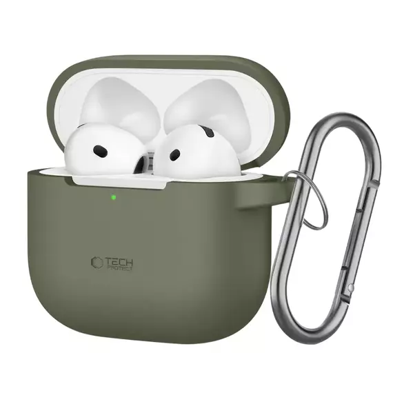 Husă pentru Airpods Tech Protect Hook, Olive green