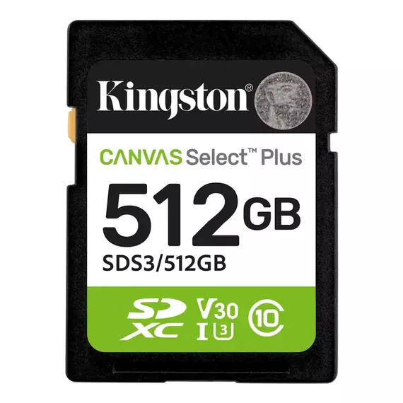 Card de Memorie Kingston Canvas Select Plus, 512GB (SDS3/512GB)