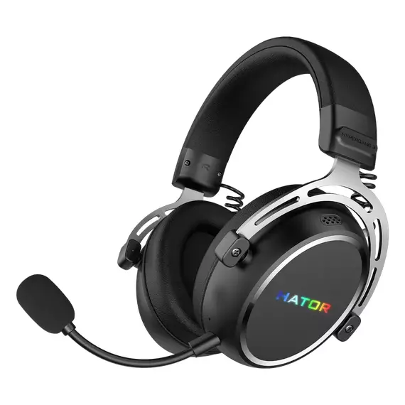 Căști gaming HATOR Hypergang 3, Fără fir, Negru