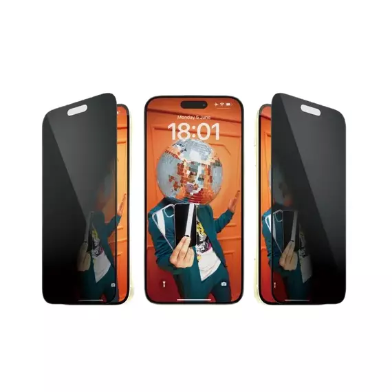 Sticlă de protecție PanzerGlass iPhone 15 Plus Privacy wA, Transparent