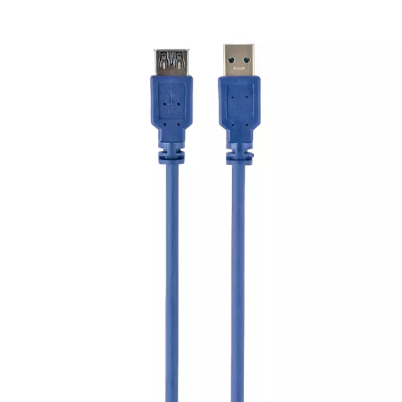 Cablu prelungitor Cablexpert CCP-USB3-AMAF-6, USB Type-A (F)/USB Type-A (M), 1,8m, Albastru