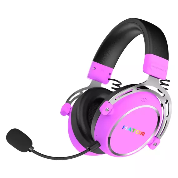 Căști gaming HATOR Hypergang 3, Fără fir, Cyber Violet
