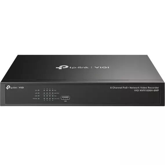 Înregistrator video TP-LINK VIGI NVR1008H-8MP, Negru