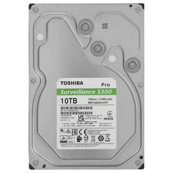 Unitate HDD Toshiba S300 Pro, 3.5", 10 TB 