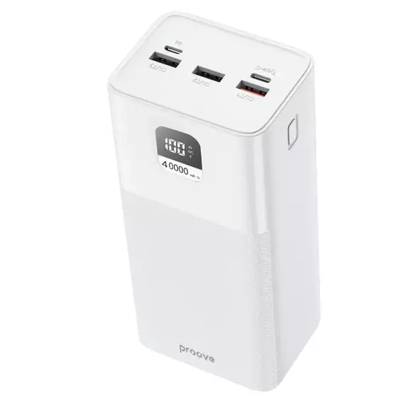 Acumulator extern Proove Giant, 40000mAh, Alb