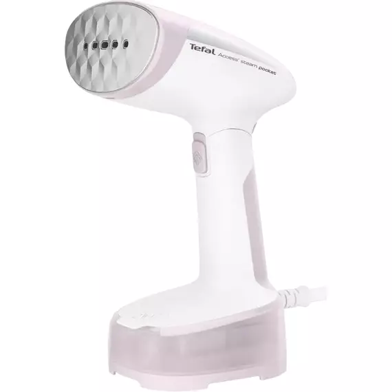 Aparat de călcat vertical cu aburi Tefal DT3050E1, Alb/Roz