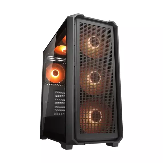 Carcasă PC Cougar MX600 Air PRO, Midi-Tower, Fără PSU, Negru