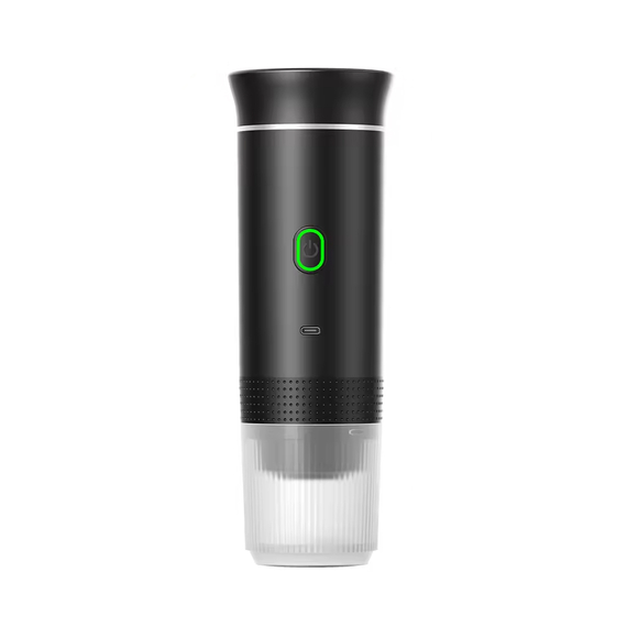 Smart Portable Electric Espresso Machine Capsule Compatible One-Button Operation, Black