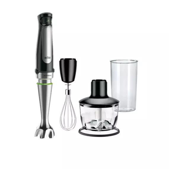 Blender de mână BRAUN MQ7035X, Negru | Argintiu