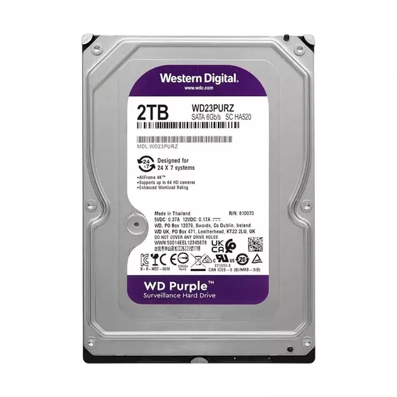 Unitate HDD Western Digital WD Purple, 3.5", 2 TB 