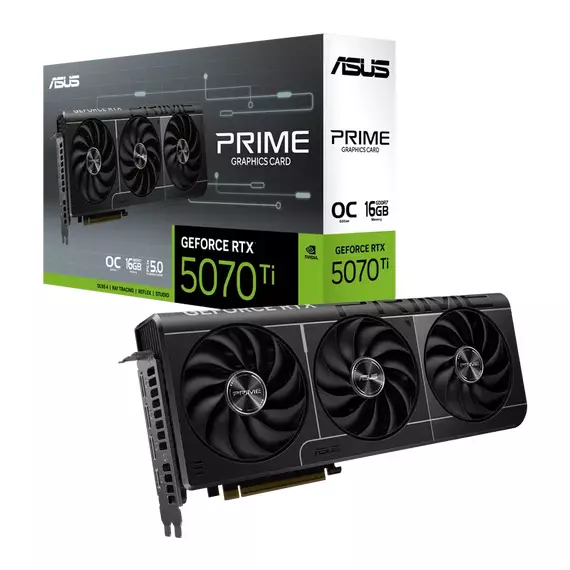 Placă Video ASUS Prime OC RTX5070Ti, 16GB GDDR7 256bit