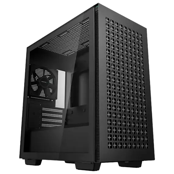Carcasă PC Deepcool CH370, Mini-Tower, Fără PSU, Negru