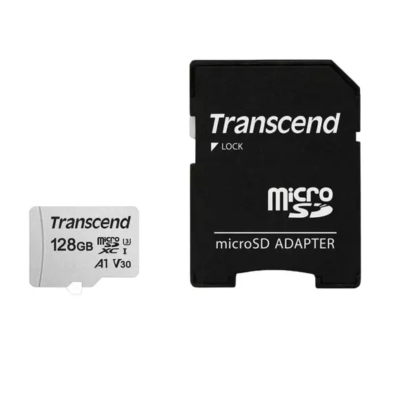 Card de Memorie Transcend MicroSDXC Class 10, 128GB (TS128GUSD300S-A)