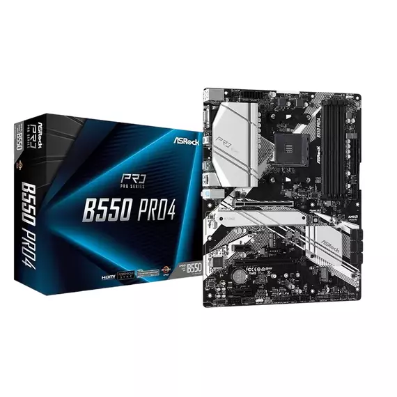 Placă de bază ASRock B550 PRO4, AM4, AMD B550, ATX