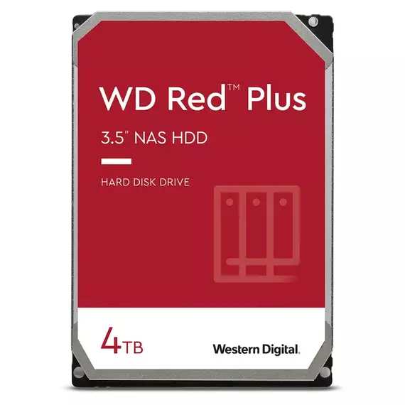 Unitate HDD Western Digital WD Red Plus, 3.5", 4 TB 