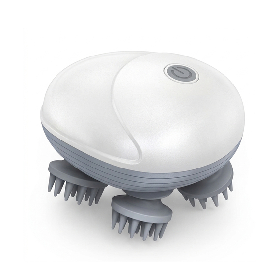 Adomii Smart Scalp Head Massager Portable Wet & Dry, White