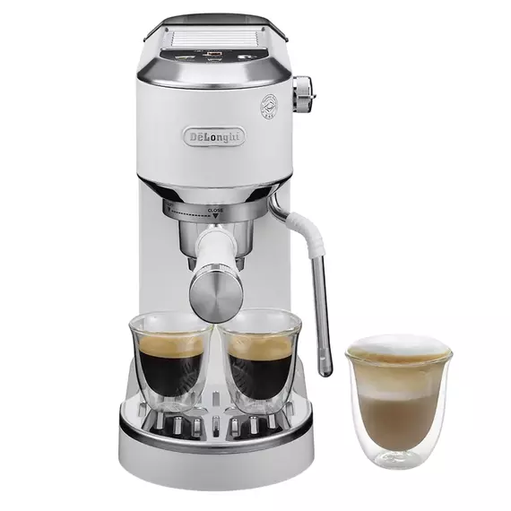 Cafetiera manuala DeLonghi EC890WI, 1450W, Alb