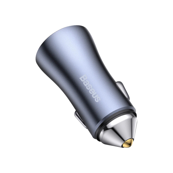 Baseus Car Charger 1*Type-C+1*USB-A 40W 1m, Golden Contactor Pro, Black, 2 image