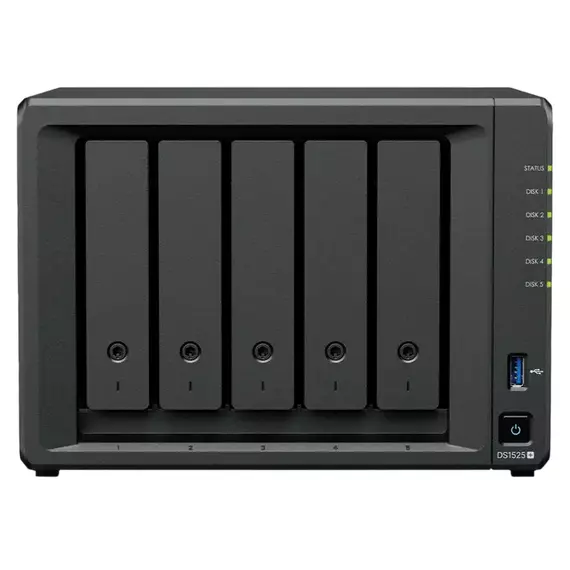 Stocare atașată la rețea SYNOLOGY DS1525+, Negru