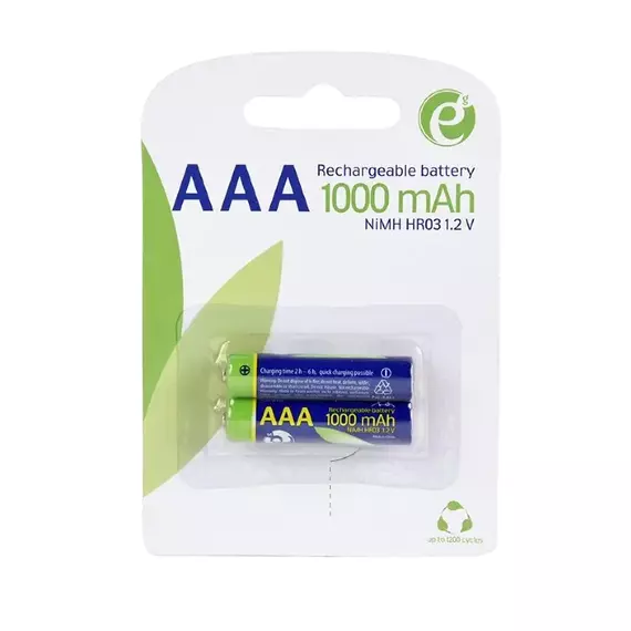 Acumulatori Energenie EG-BA-AAA10-01, AAA, 1000mAh, 2buc.