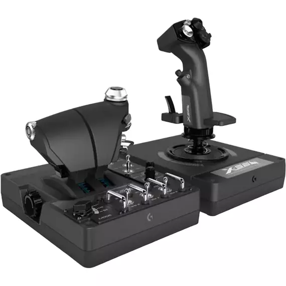 Joystick pentru jocuri Logitech G X56 HOTAS, Negru