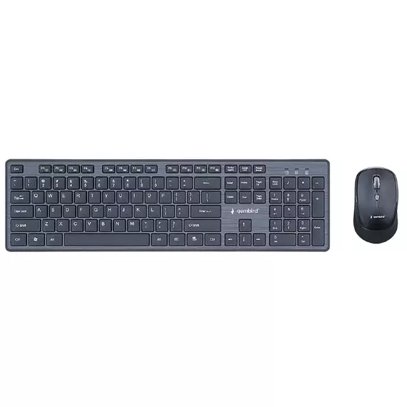Set Tastatură + Mouse Gembird KBS-WCH-04-RU, Fără fir, Negru