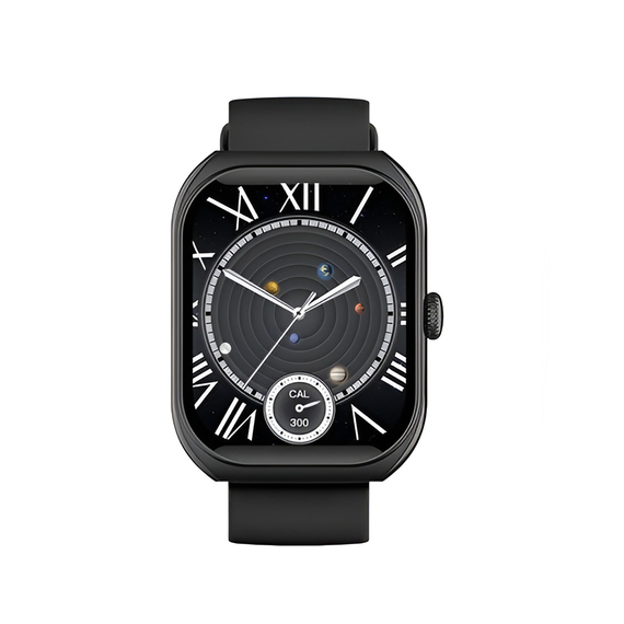 BAVIN Smart Watch, HD Display, Fitness Tracker, Dual Straps, Black