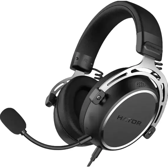 Căști gaming HATOR Hypergang 3, Cu fir, Negru