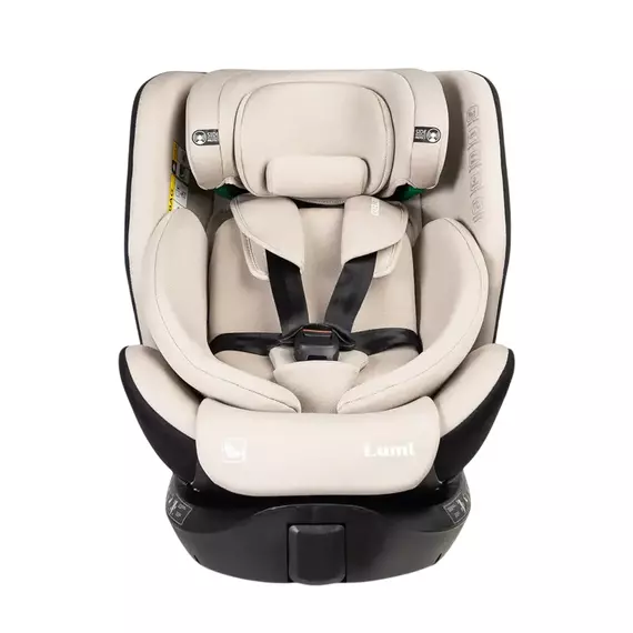 Scaun auto Caretero Lumi i-Size, Grupa 0+/1/2/3 (0-36 kg), Bej