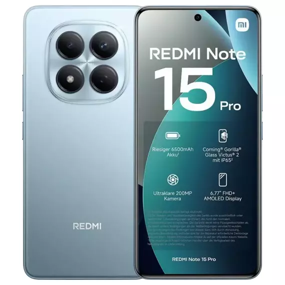 Xiaomi Redmi Note 15 Pro 4G, 12GB/512GB, Glacier Blue