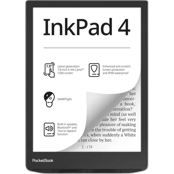 eBook Reader PocketBook 743G InkPad 4, Stardust Silver