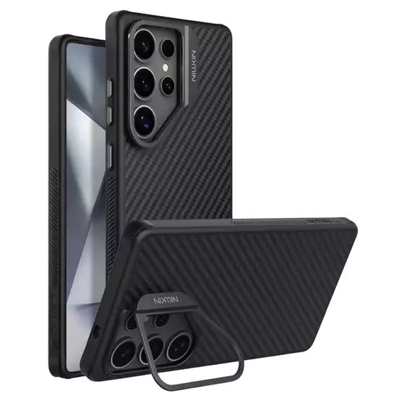 Husă Nillkin CarboProp Magnetic pentru Samsung Galaxy S25 Ultra, Negru