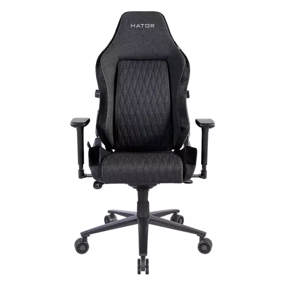 Scaun Gaming HATOR Ironsky Fabric, Țesătură, PU Piele, Negru