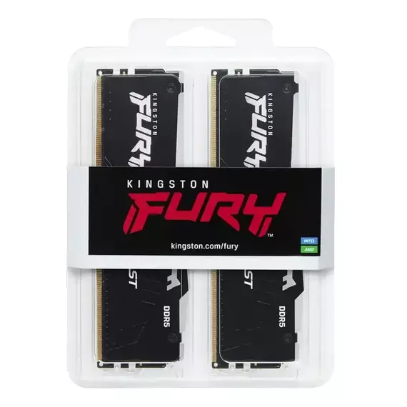 Memorie RAM Kingston FURY Beast RGB, DDR5 SDRAM, 6000 MHz, 32GB, KF560C36BBE2AK2-32, 5 image